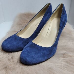 Marc Fisher Navy Blue Suede Womens Heel Shes